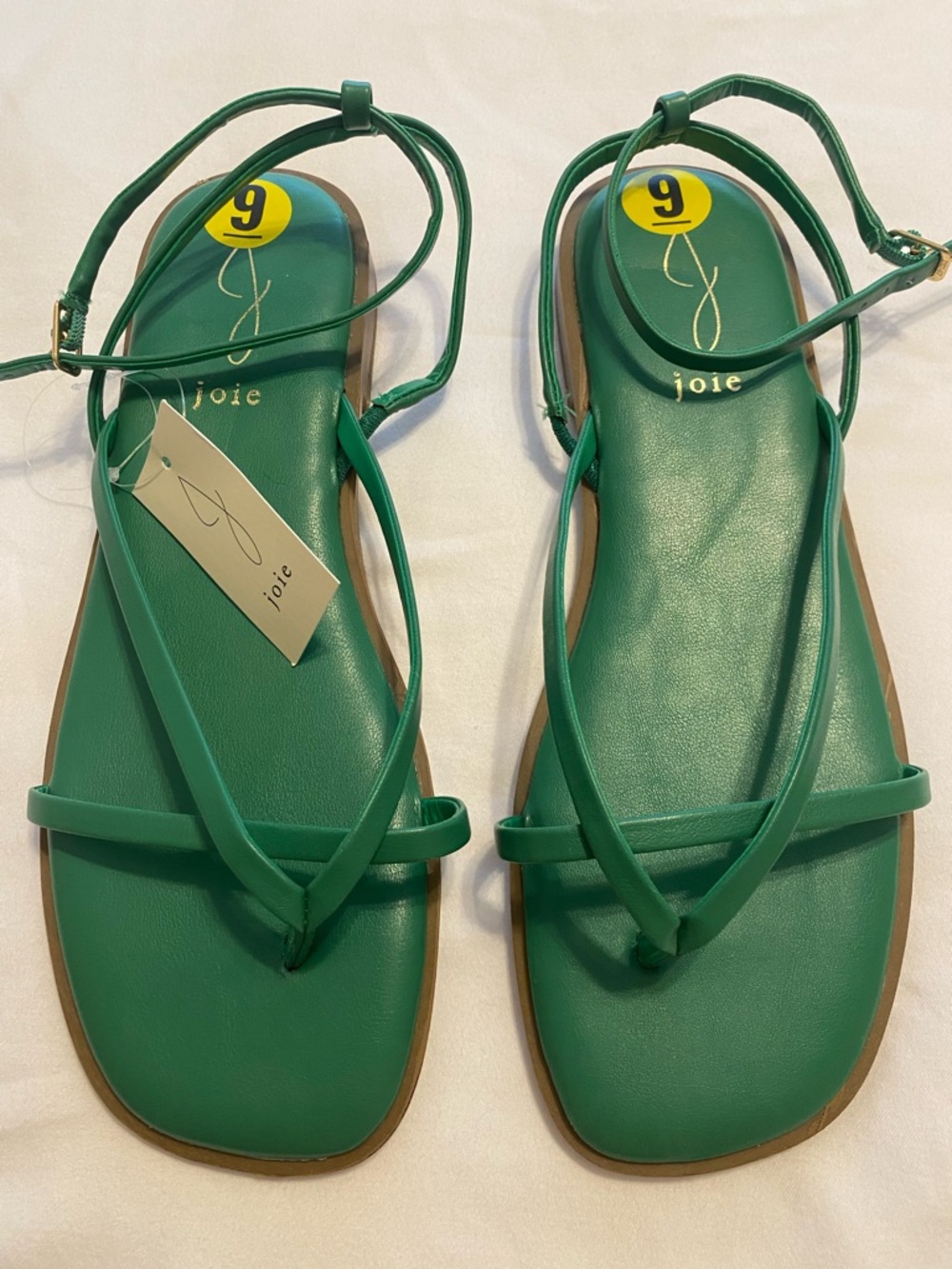 New with tags joie VIDA Green Strappy Flat Sandals size 9